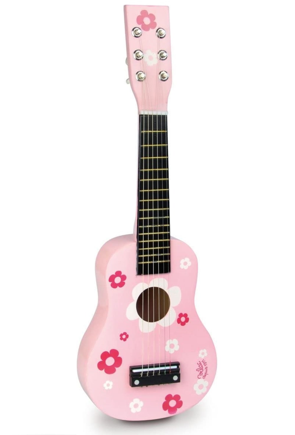 Vilac Guitare fleurs Rose Bois - 52x6x18cm