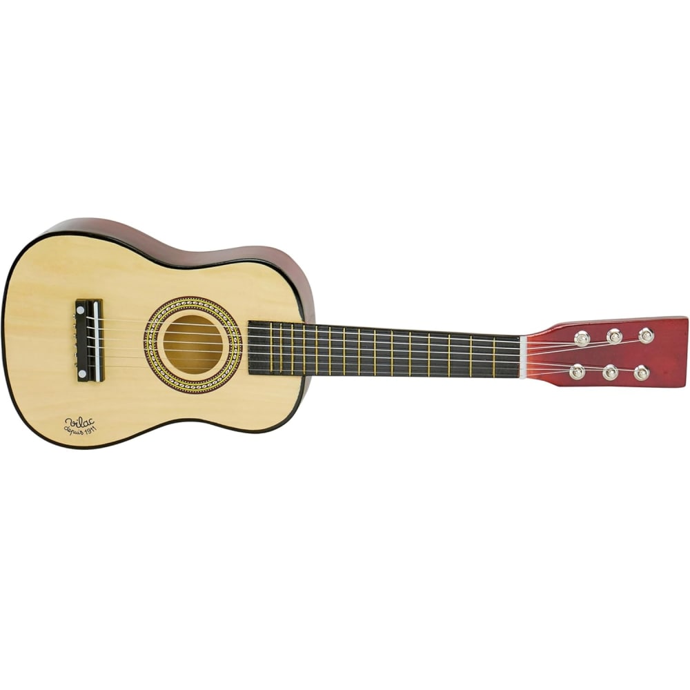 Guitarra de madera natural