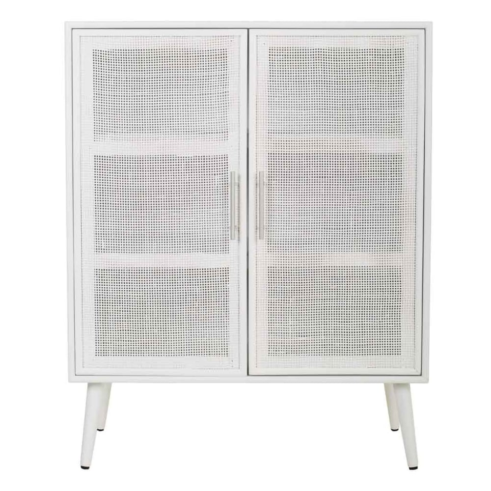 Armoire en treillis blanc 80x37x101h - Maisons du Monde