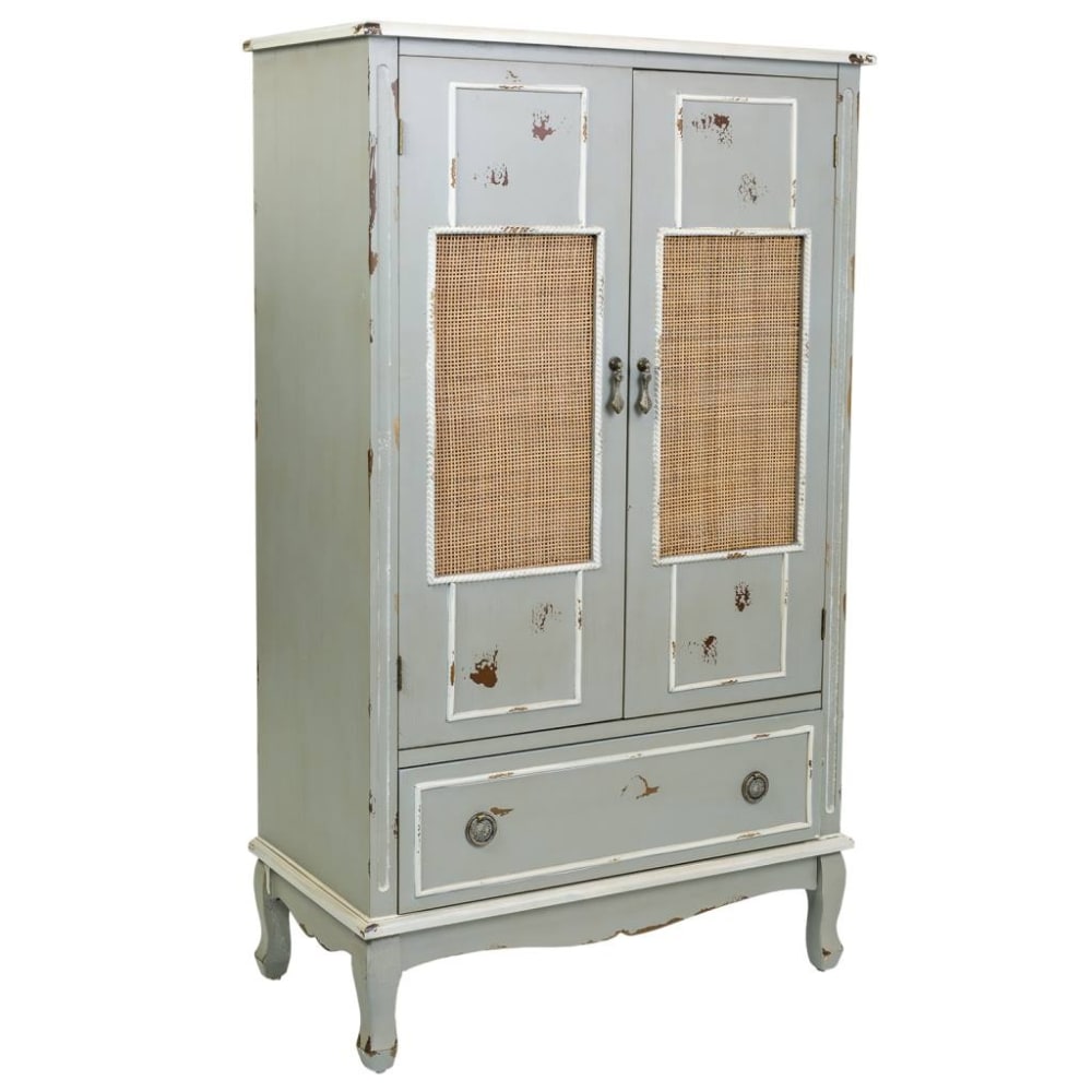 Armoire en bois et maille bambou 80x42x138