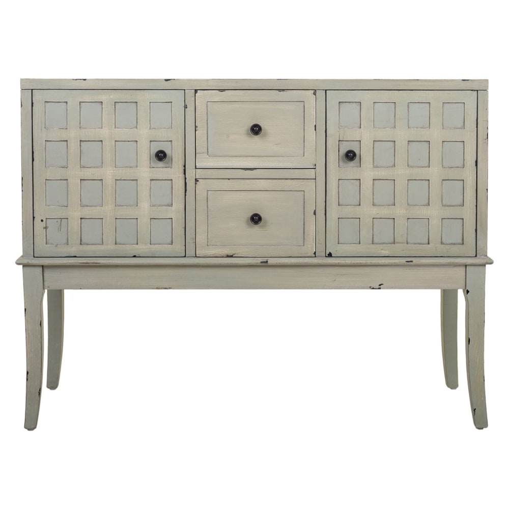 Recibidor de madera verde 108x36x82 - Maisons du Monde