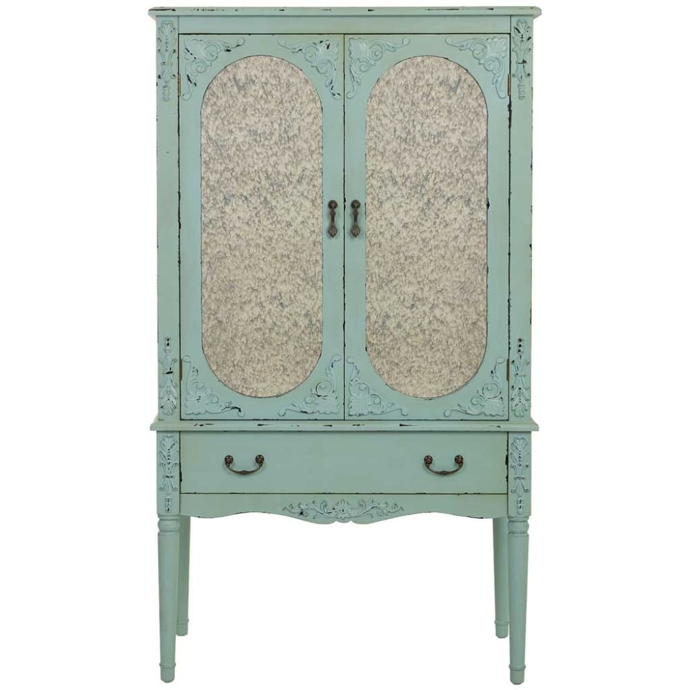 Holzschrank, 80x42x140h cm, Blauer - Maisons Du Monde