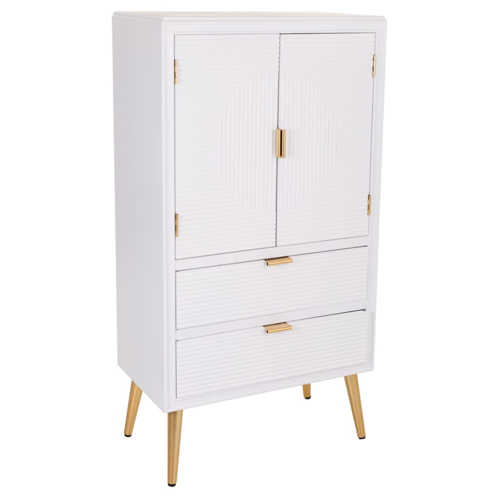 Armario de madera blanco 62x36,5x118