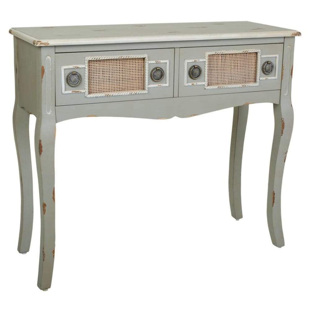 Meuble d'entrée en bois - gris