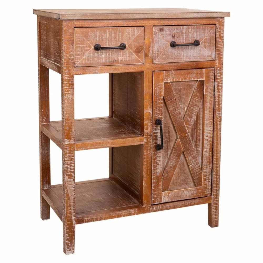 Recibidor de madera marrón 67x37x82