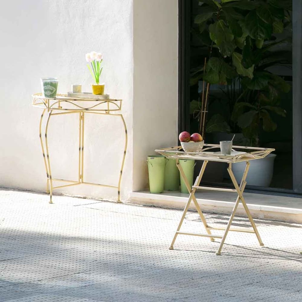 Recibidor de forja amarillo 75x37x75 - Maisons du Monde