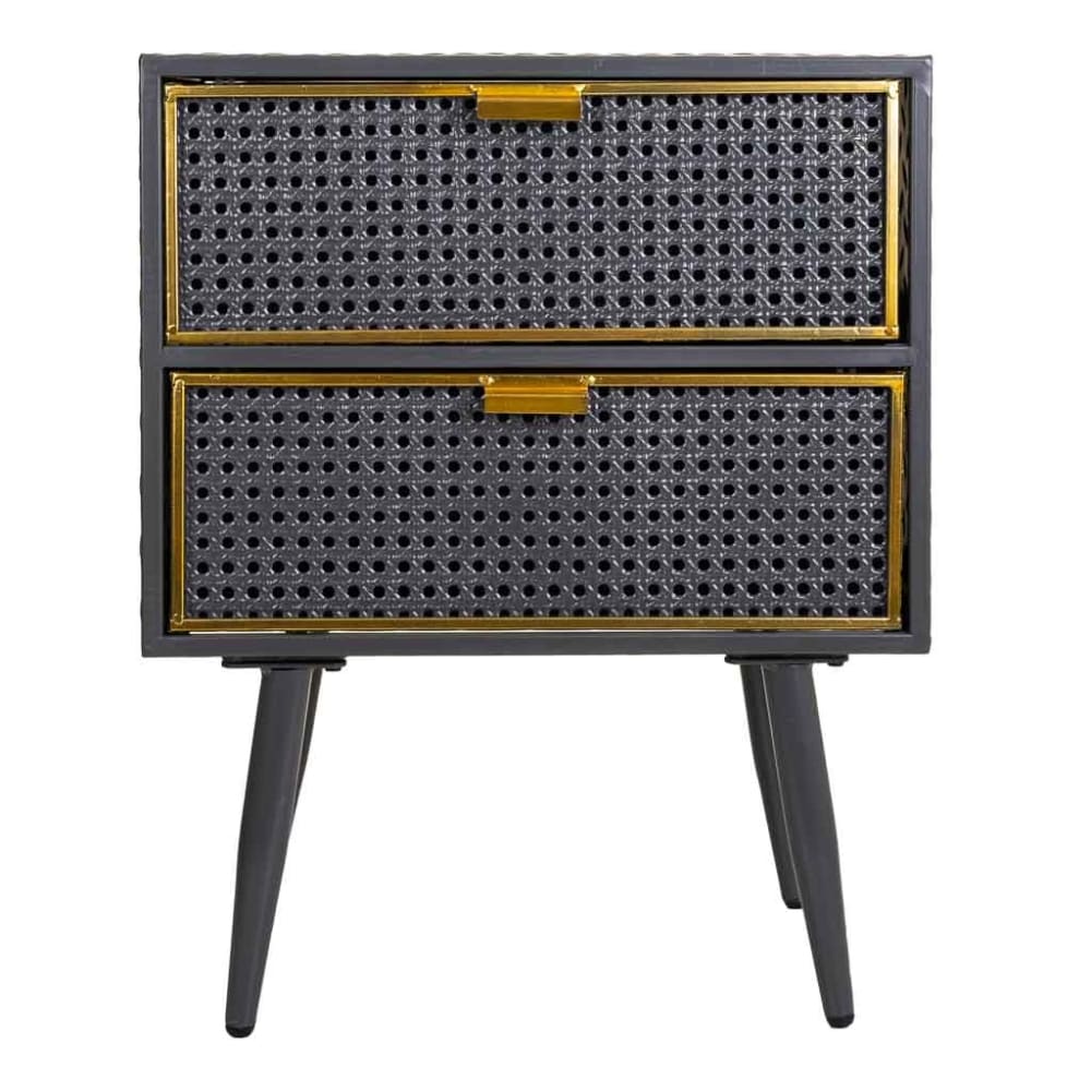 Nachttisch aus Metall, 50x30x62, Schwarzer - Maisons Du Monde