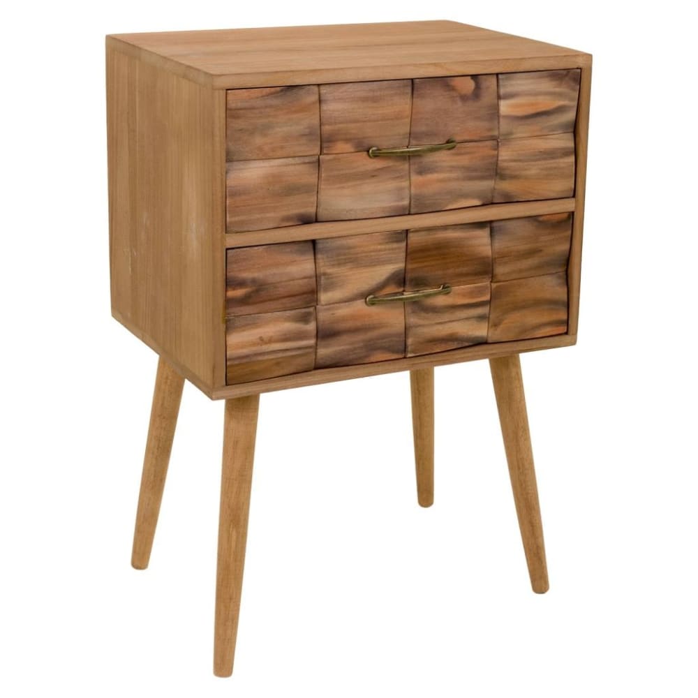 Wanderlust deco Nachttisch aus Holz, 50x38x73, braun - Holz