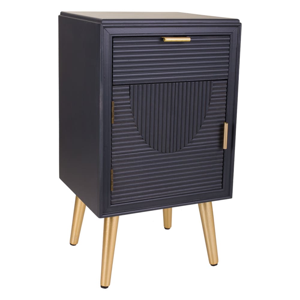 Table de chevet en gris foncé 39,5x36x70,5h