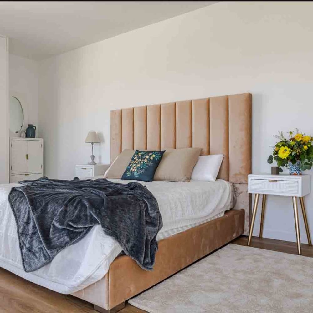 Mesita de madera blanca 47x39x67 - Maisons du Monde