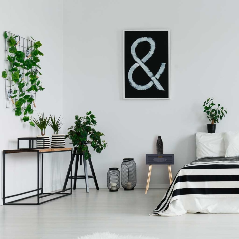 Mesita de madera gris oscuro 47x39x67 - Maisons du Monde