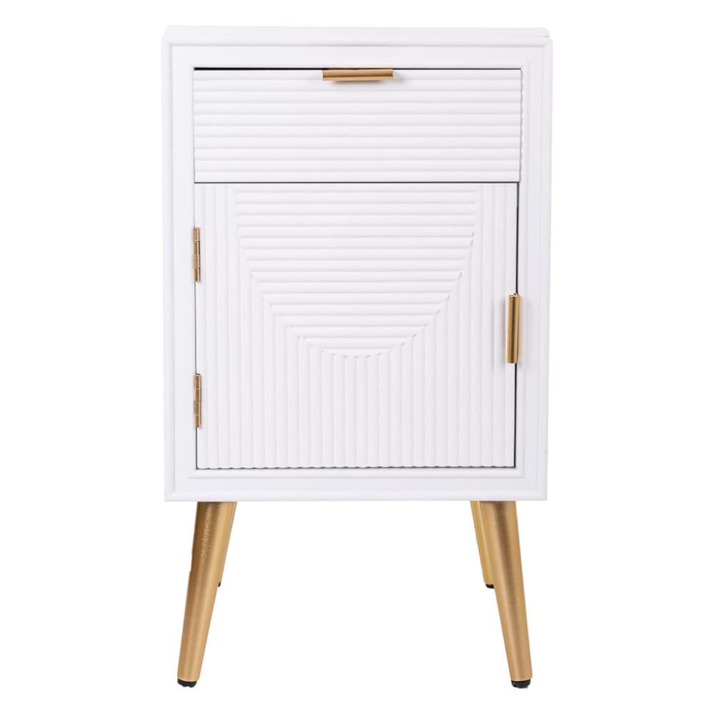 Table de chevet blanche39,5x36x70,5h