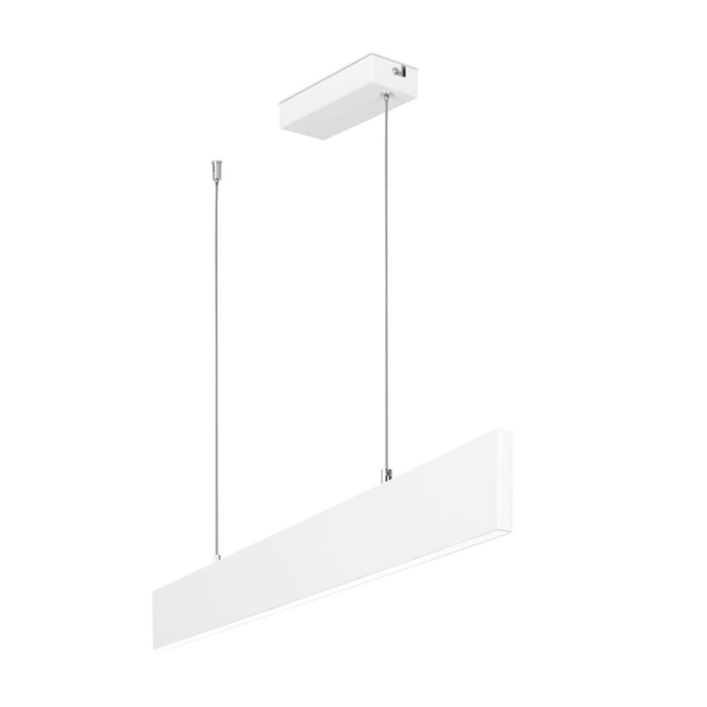 Suspension linéaire LED en métal blanc