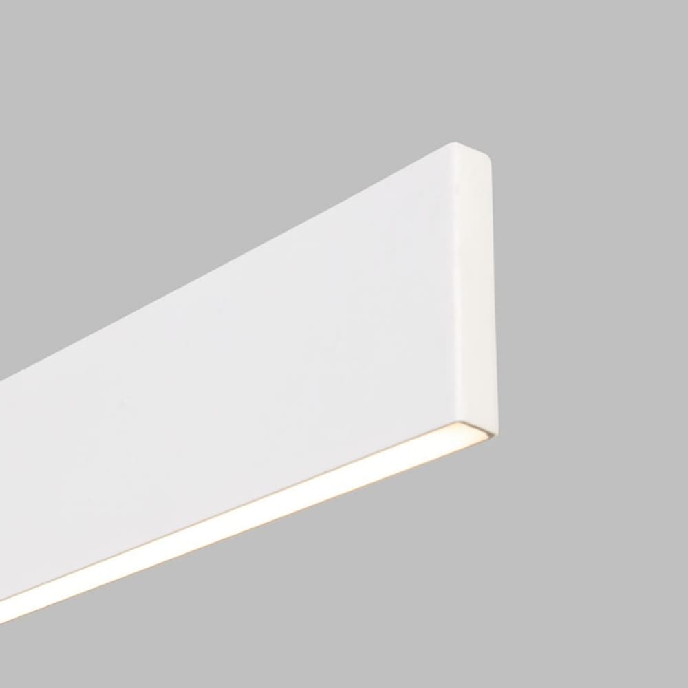 Suspension linéaire LED en métal blanc — vue 4