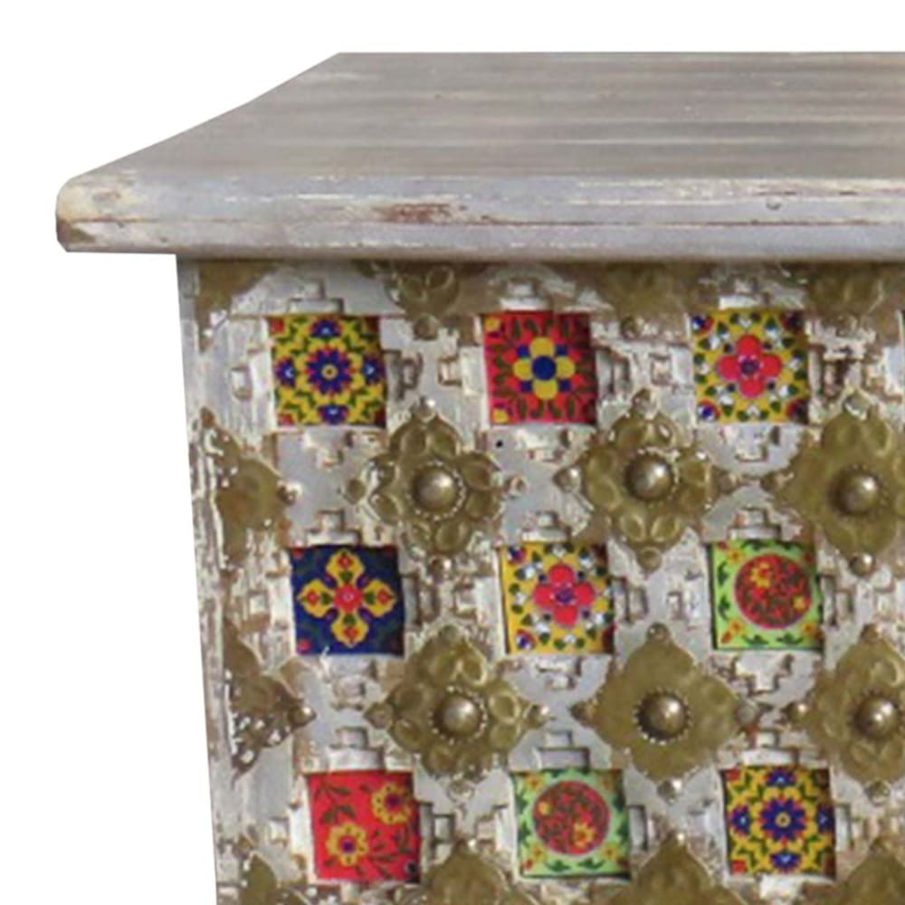 Baúl de madera marrón 146x40x45 - Maisons du Monde