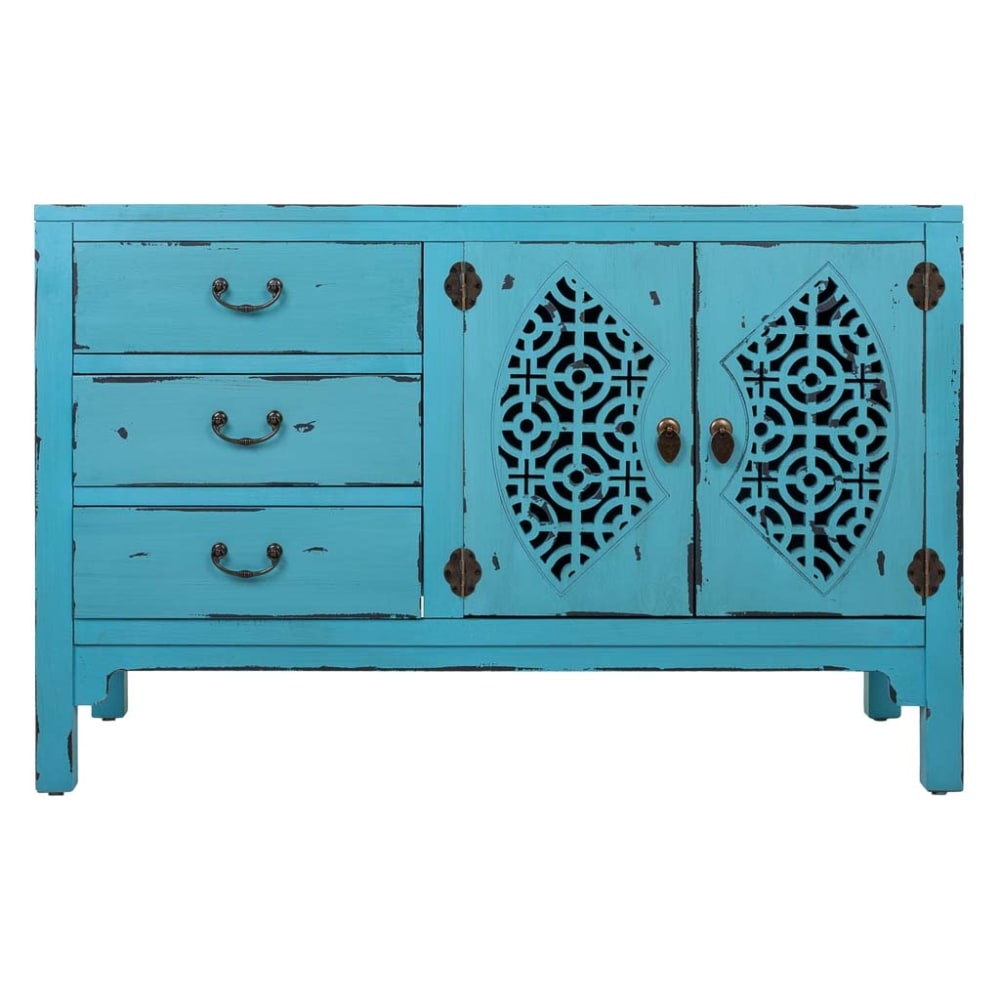 Holz-Sideboard, 106x36x68h cm, Blaues - Maisons Du Monde