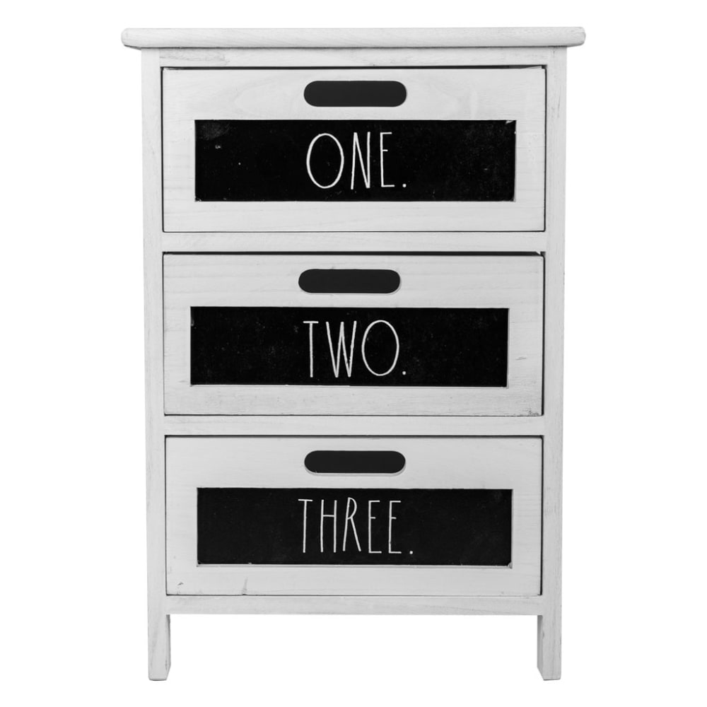 Cajonera de madera blanca 40x29x58 - Maisons du Monde