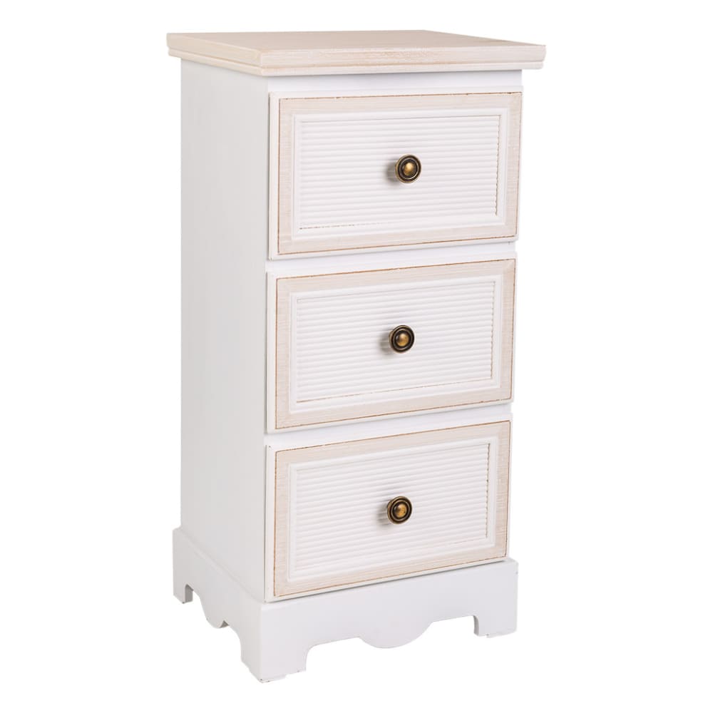 Cajonera blanca 31x26x60h cm