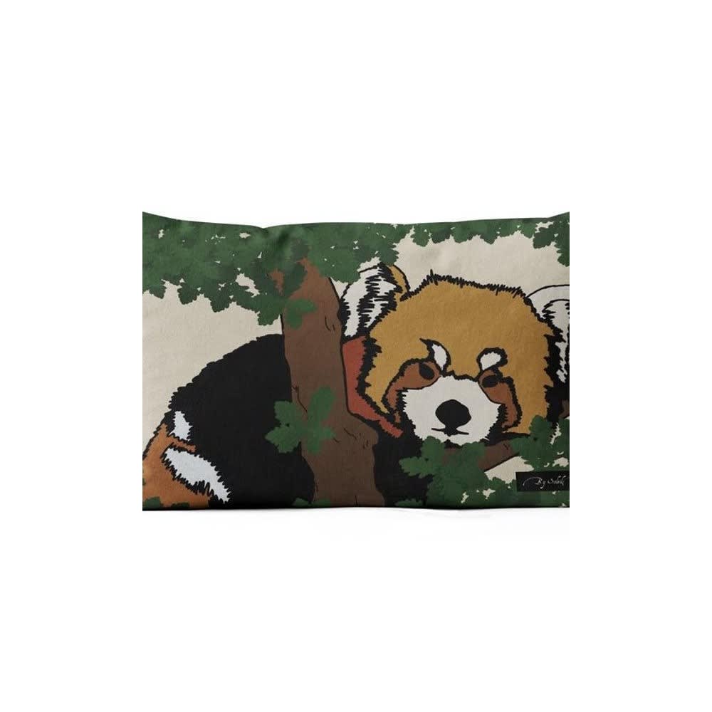 Housse de coussin panda roux 32x50cm — vue 3