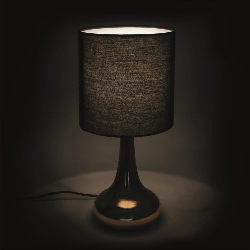 Lampe à poser dorée et noire — vue 3