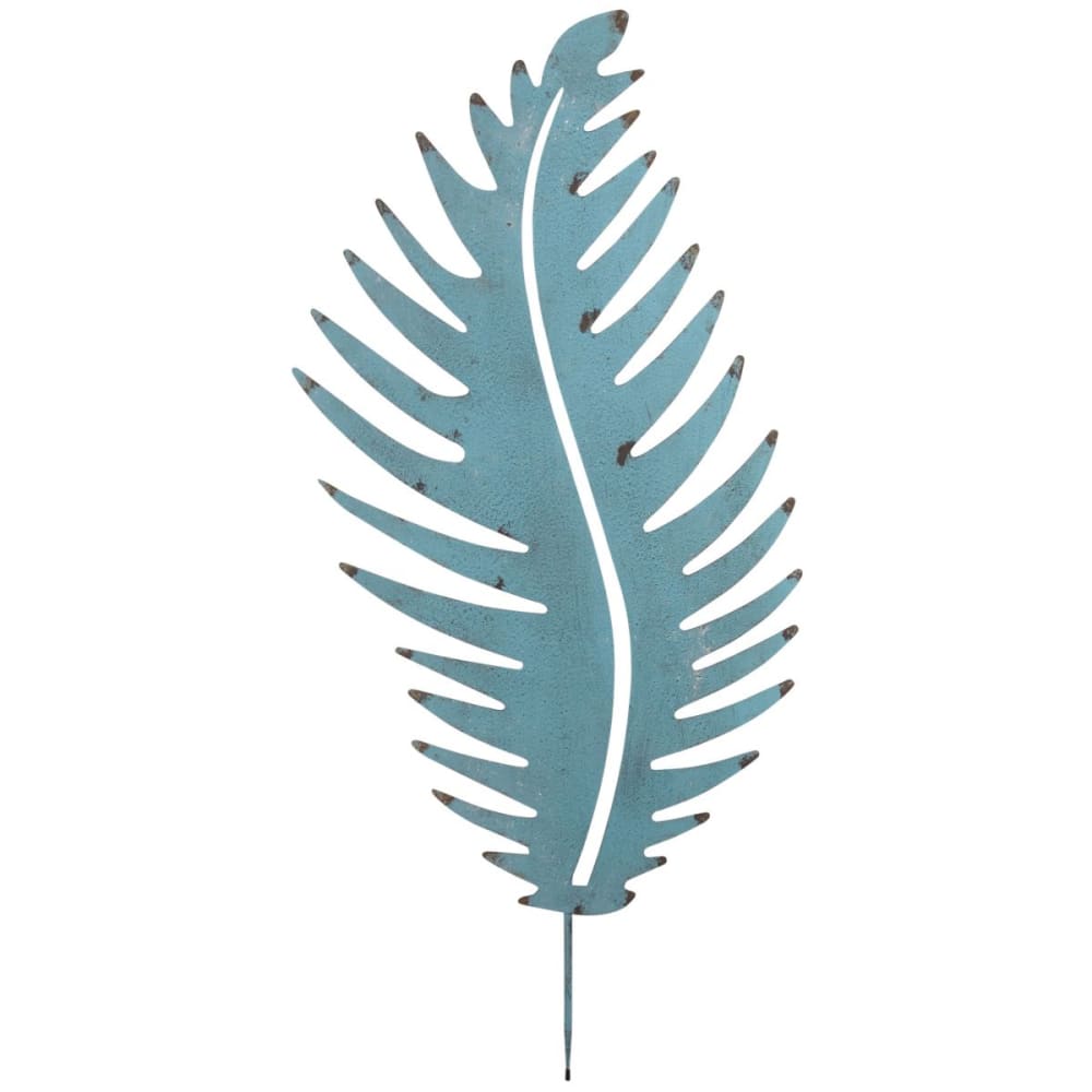 Feuille déco en métal antique à planter