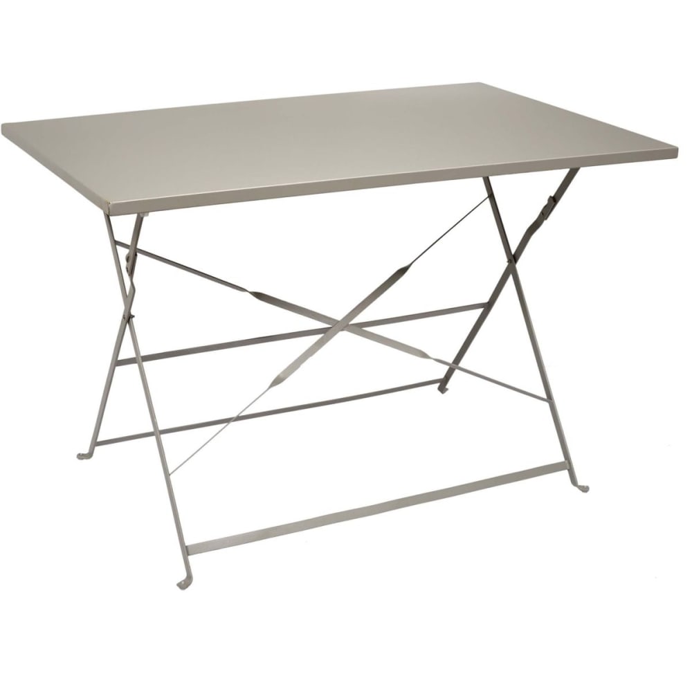 Table de jardin pliante palerme 110 x 70 cm taupe