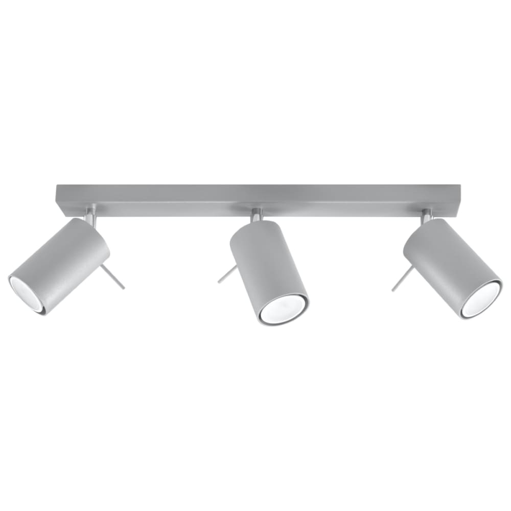 plafonnier Acier Gris