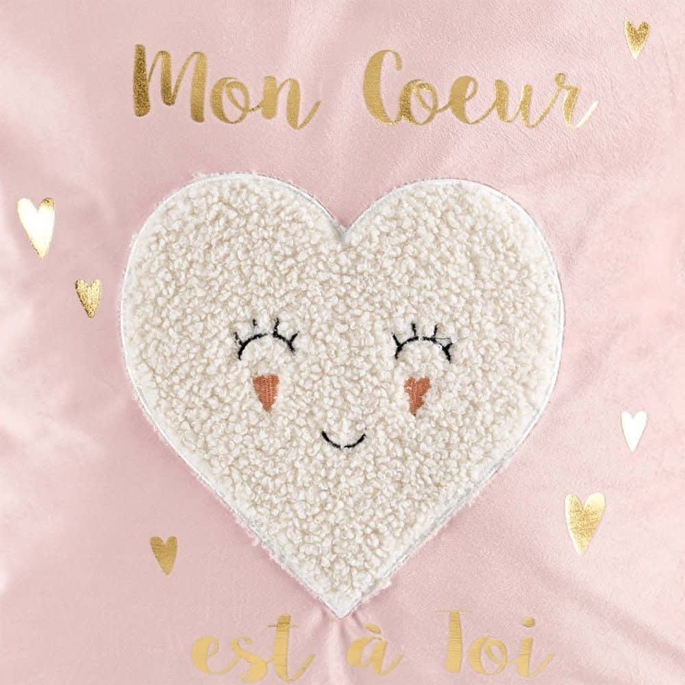 Coussin effet velours métallisé sherpa 40x40cm - Maisons du Monde