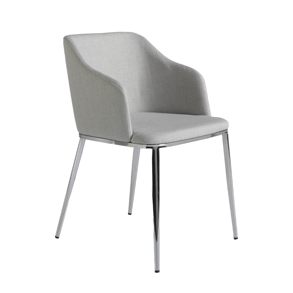 Chaise en tissu gris