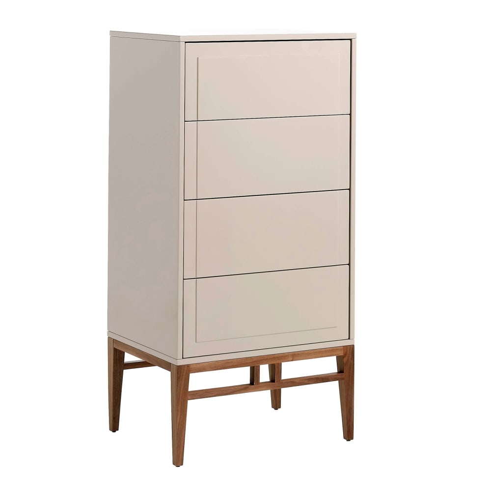 Chiffonnier en bois gris et noyer Chiffonnier en bois gris et noyer