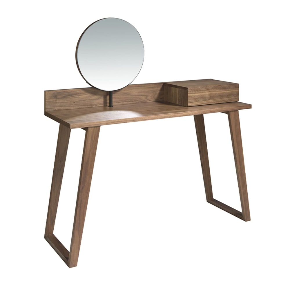 Coiffeuse en noyer avec miroir