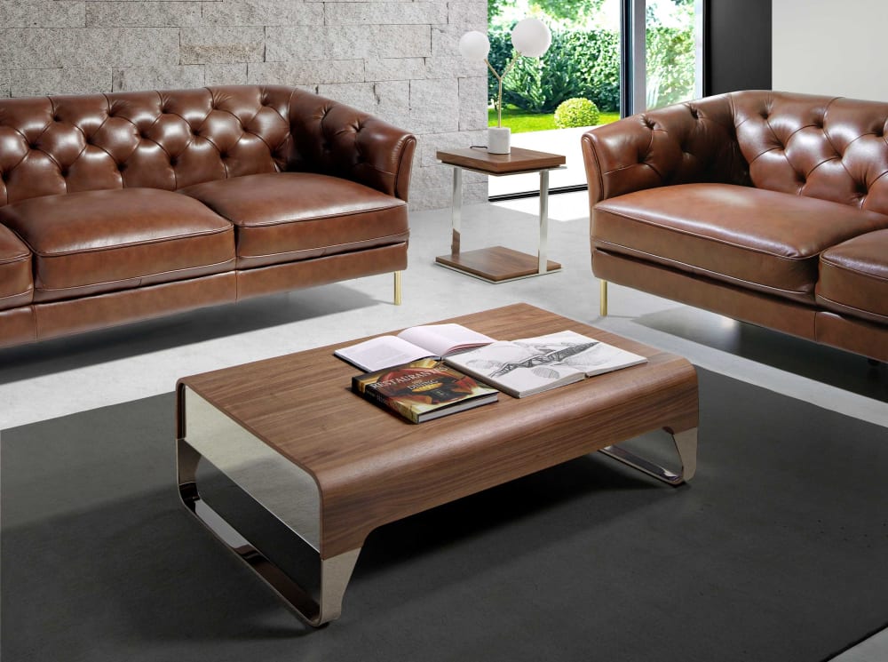 Mesa centro madera nogal - Maisons du Monde