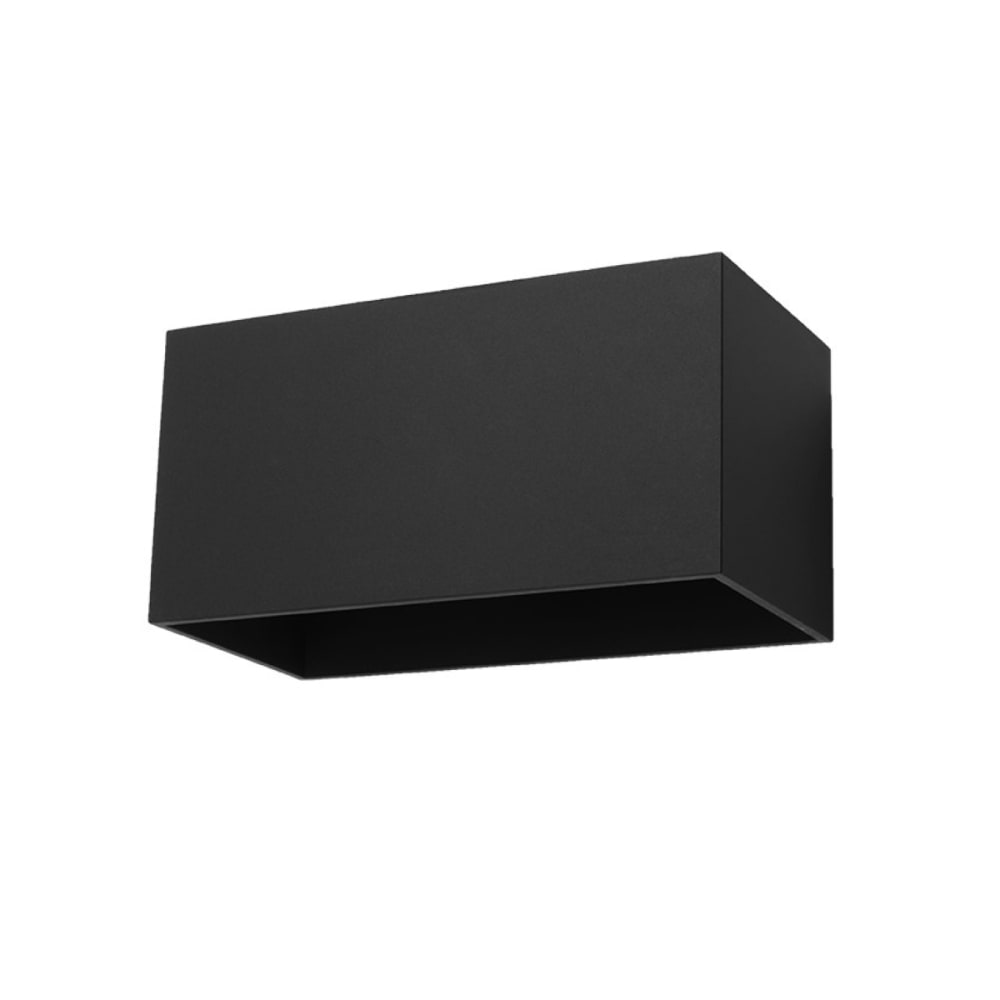 Lámpara de pared negro aluminio alt. 10 cm