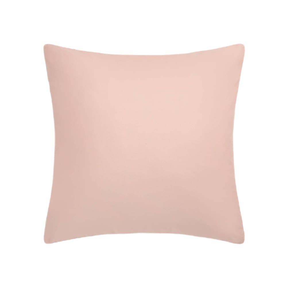 Funda de cuadrante algodón orgánico 180 hilos rosa. Cuadrado mediano