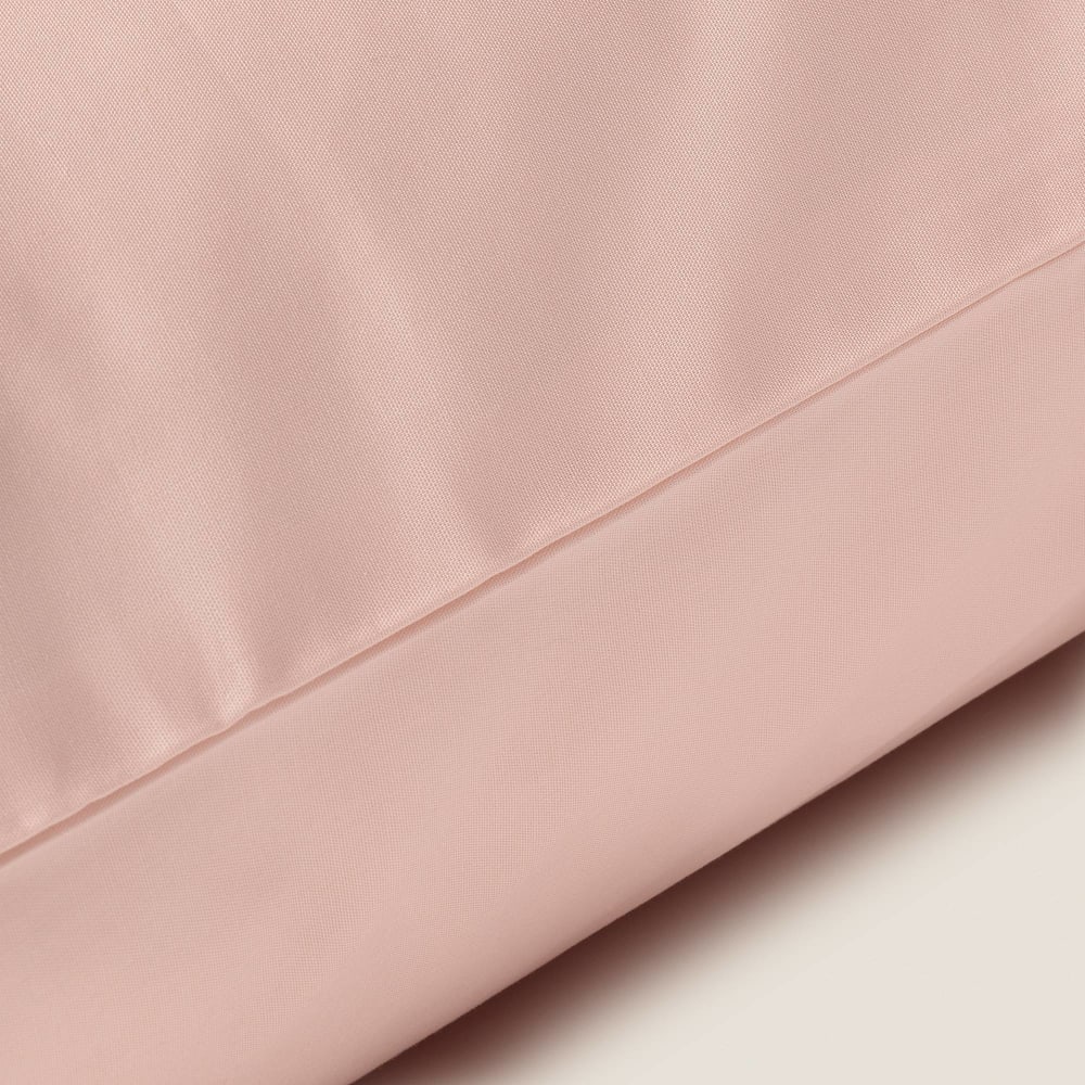 Funda de cuadrante algodón orgánico 180 hilos rosa. Cuadrado mediano - Maisons du Monde