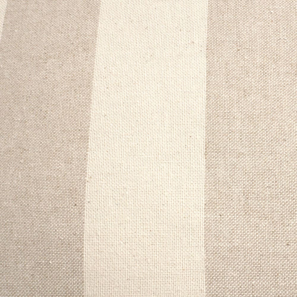 Funda de cojín algodón rayas color gris piedra. 45x45cm - Maisons du Monde