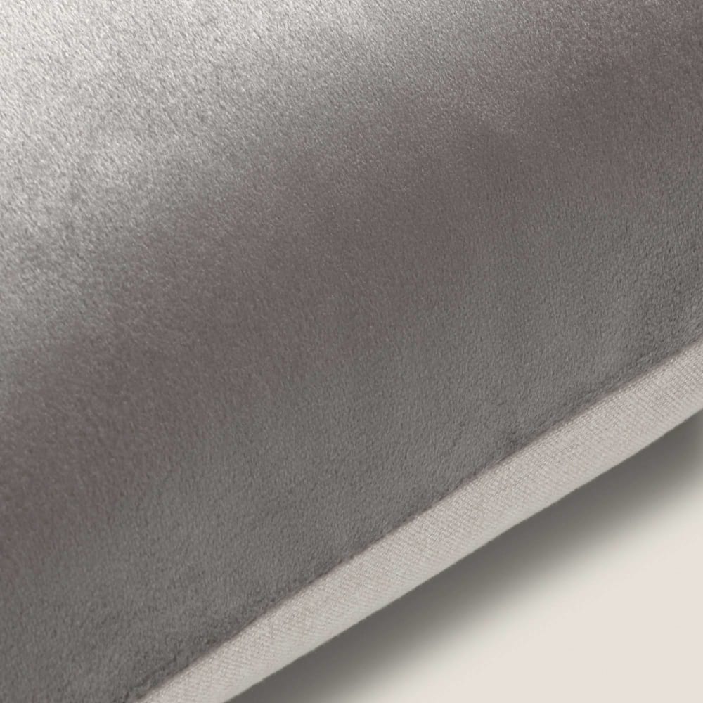 Funda de cojín reversible
color gris piedra. 30x50cm - Maisons du Monde
