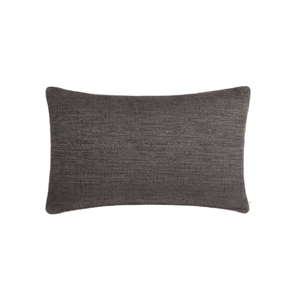 Funda de cojín algodón mezcla color gris oscuro. 30x50cm