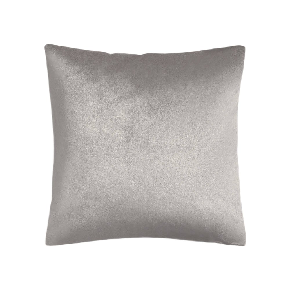 Funda de cojín reversible color gris piedra. 45x45cm