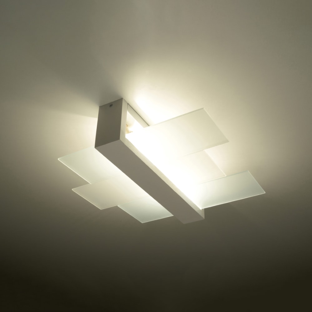 Plafonnier Bois Blanc E27 2 Feniks — vue 4