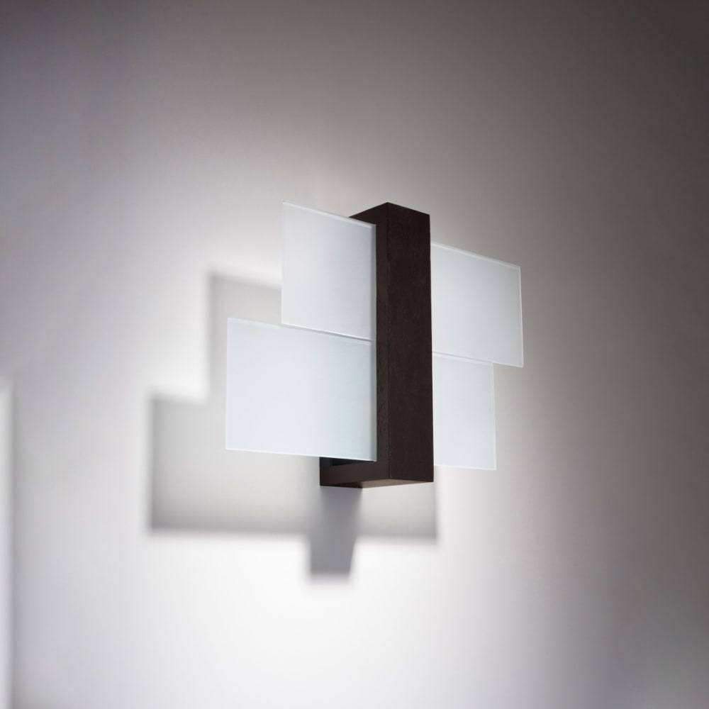 Applique rectangle en bois, L: 43cm - Maisons du Monde