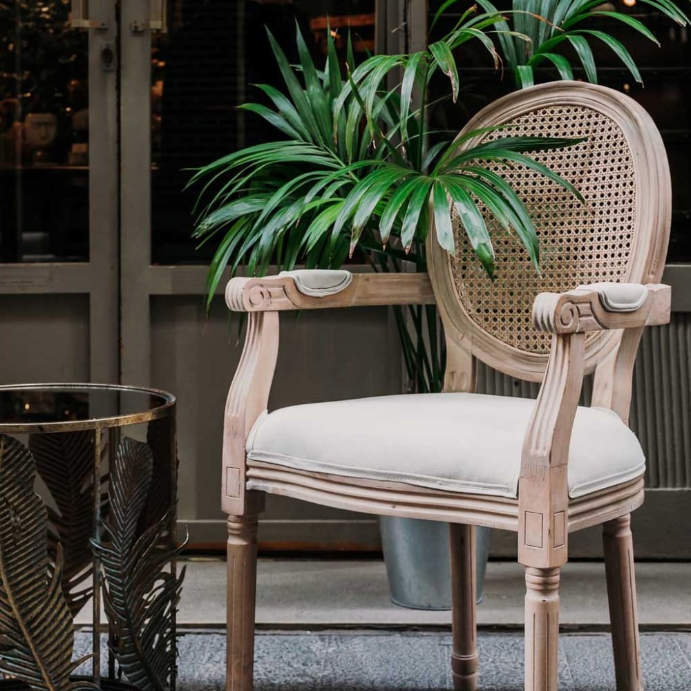 Silla de madera 55x46x96 beige - Maisons du Monde