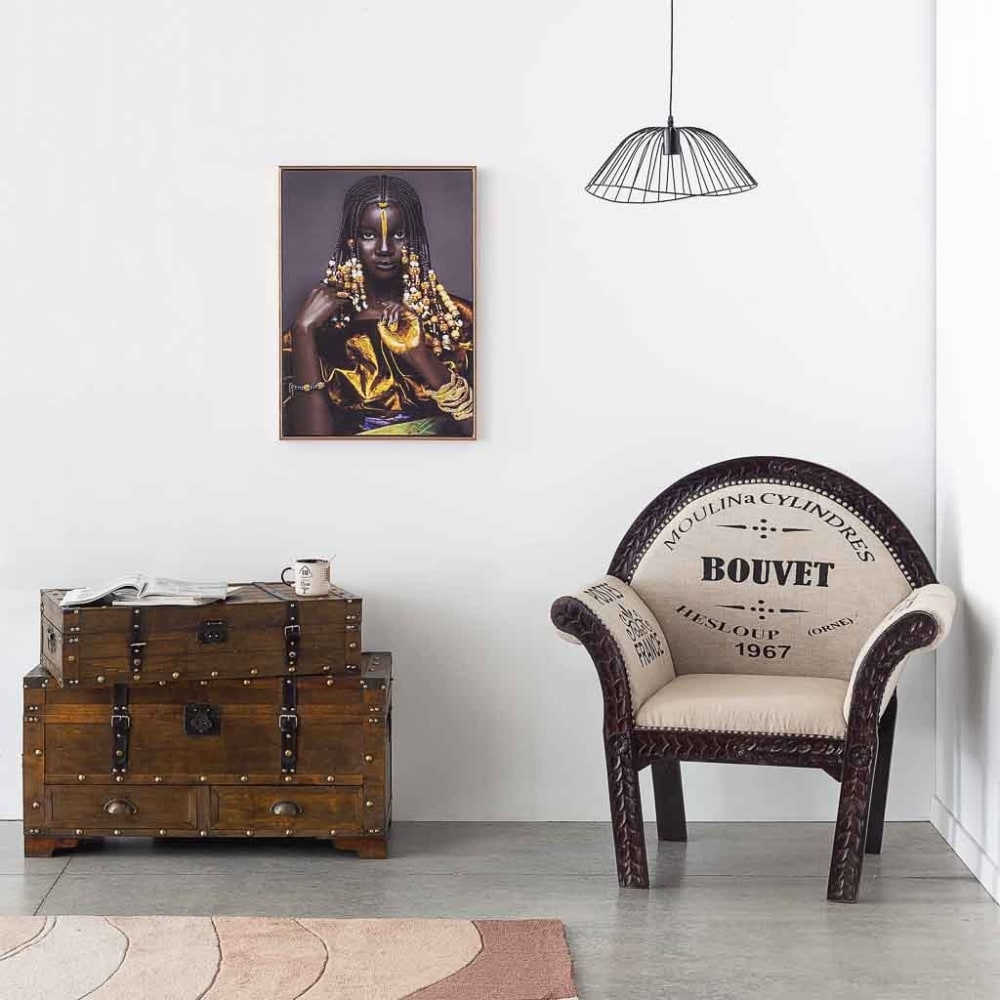 Sillón tapizado blanco 89x61x100 - Maisons du Monde