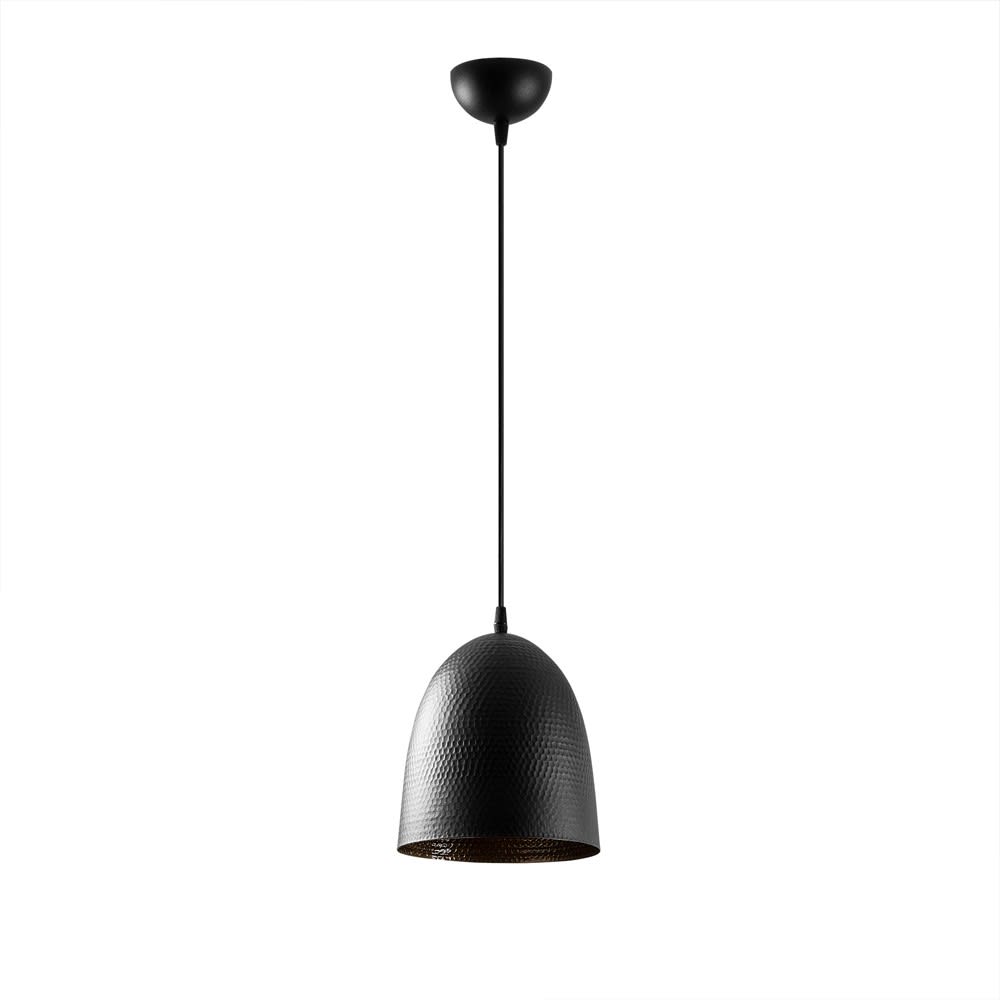 Wonderlamp Deckenleuchte aus schwarzem Metall mit geprägtem Dekor style modern - Metall