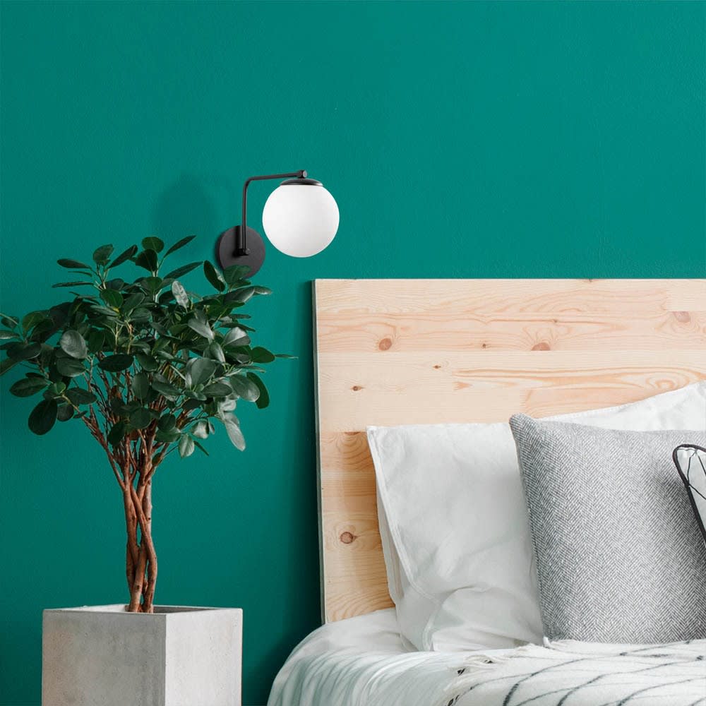 Applique murale minimaliste noire avec sphères opales - Maisons du Monde