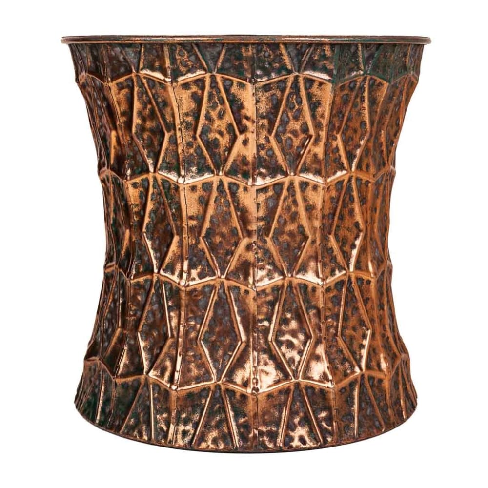 Tabouret en métal doré 35.5x35.5x34h