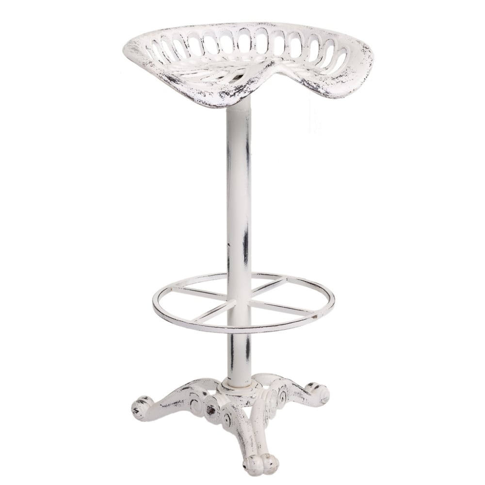 Tabouret en bois et métal