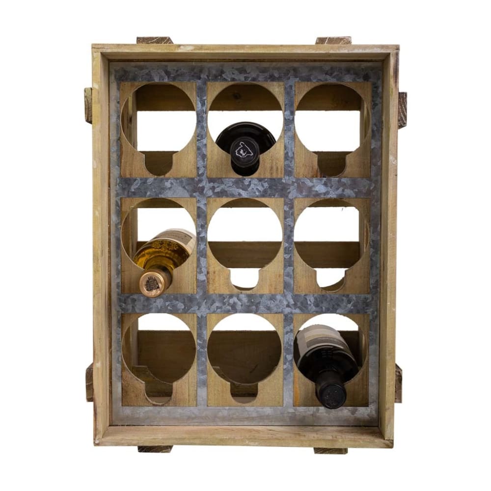 Cajon botellero de madera 9 botellas - Maisons du Monde