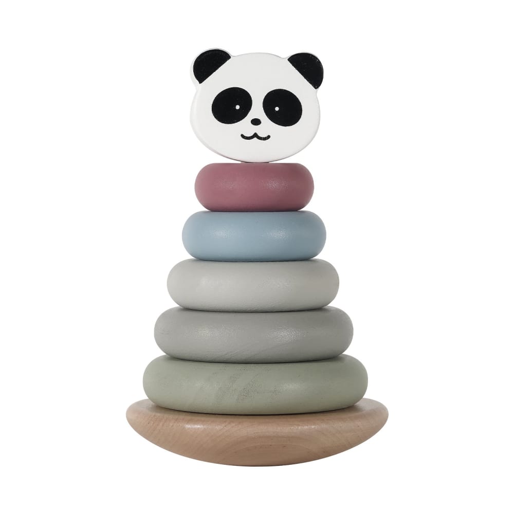 Kindsgut Stapelturm Panda ROSA HOLZ Kinder