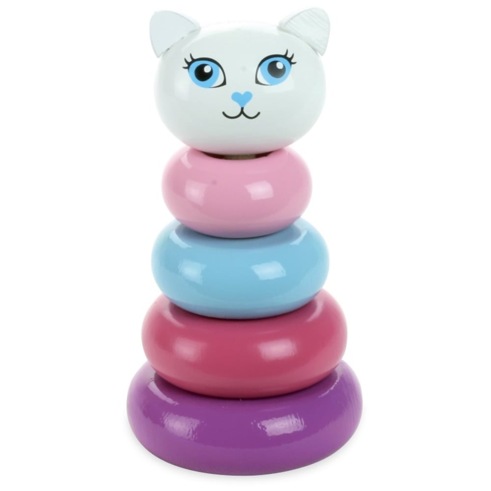 Vilac Empilable minette Bleu Bois - 13x22x10cm